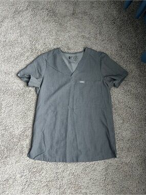FIGS Catarina Scrub Top Graphite